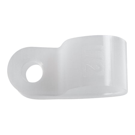 Jandorf Cable Clamp, Nylon, 1/2 in Bundle Dia., Natural 61461